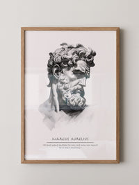 Büste Antik Charcoal-Schattierung