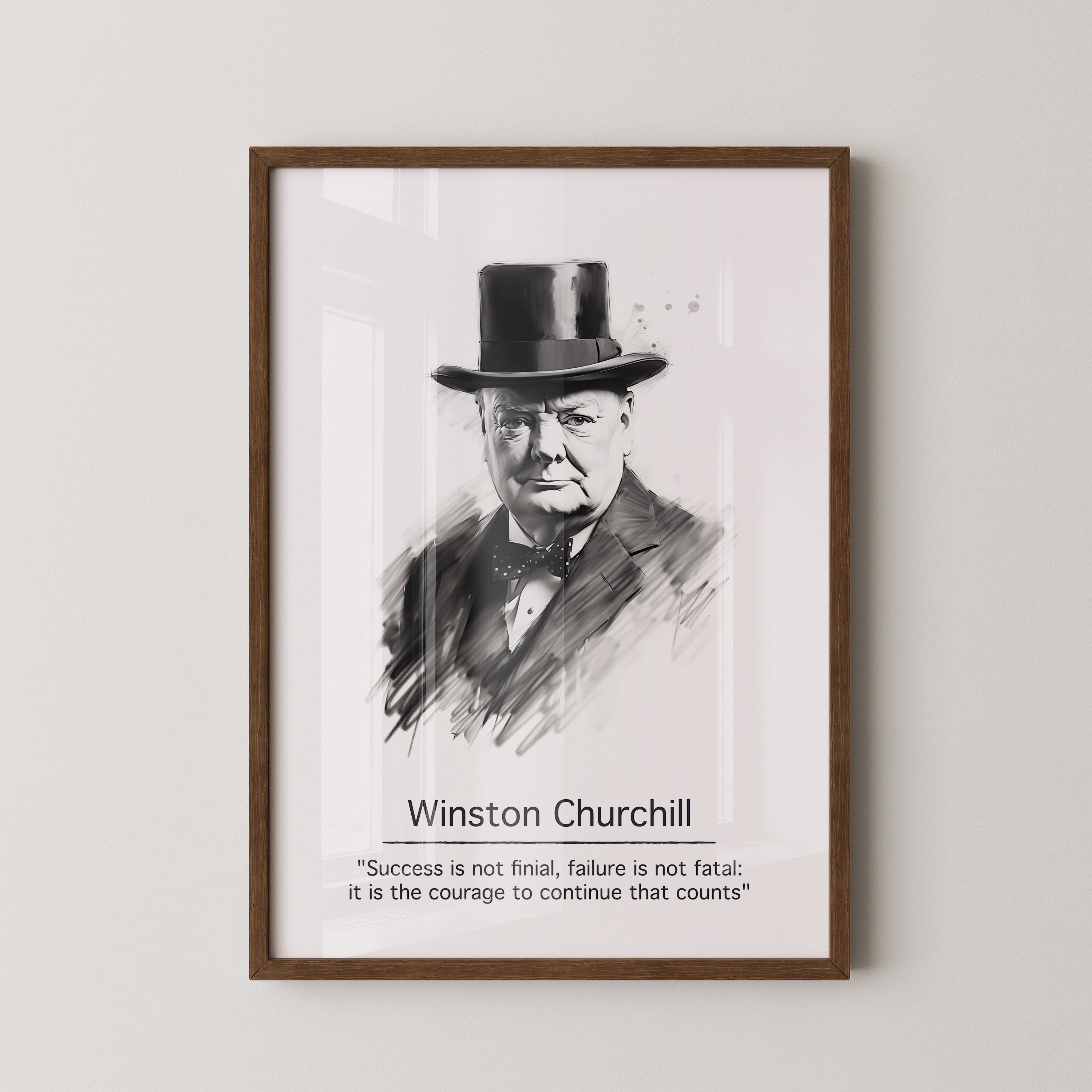 Schwarz-Weiß Porträt Gentleman