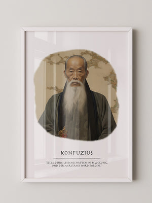 Konfuzius Traditionell Portrait