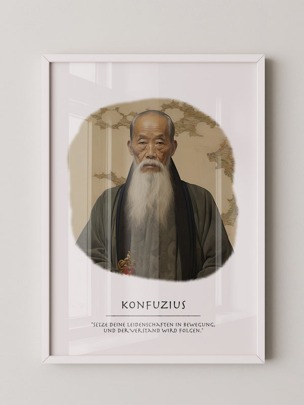 Konfuzius Traditionell Portrait