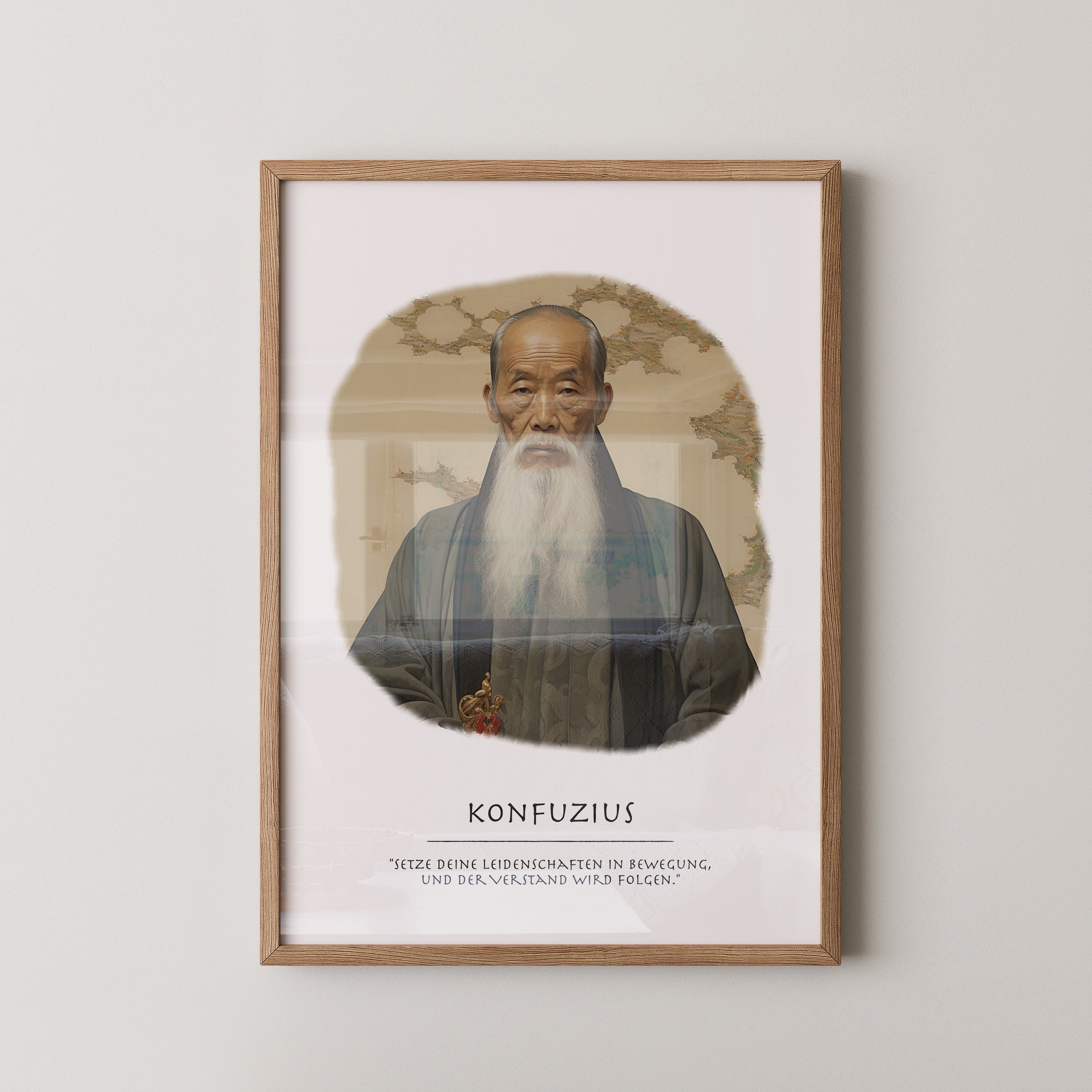 Konfuzius Traditionell Portrait