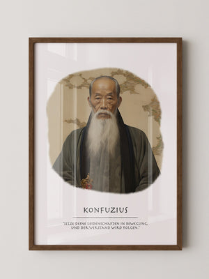 Konfuzius Traditionell Portrait