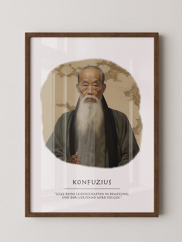 Konfuzius Traditionell Portrait