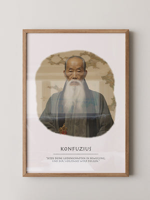 Konfuzius Traditionell Portrait