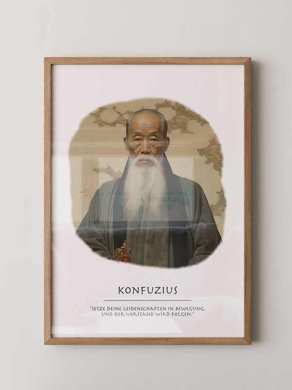 Konfuzius Traditionell Portrait