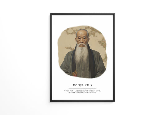Konfuzius Traditionell Portrait