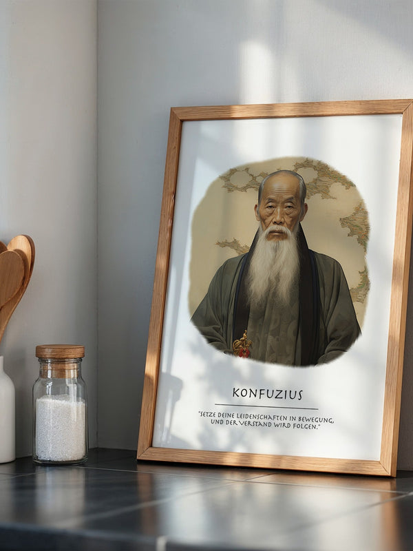 Konfuzius Traditionell Portrait