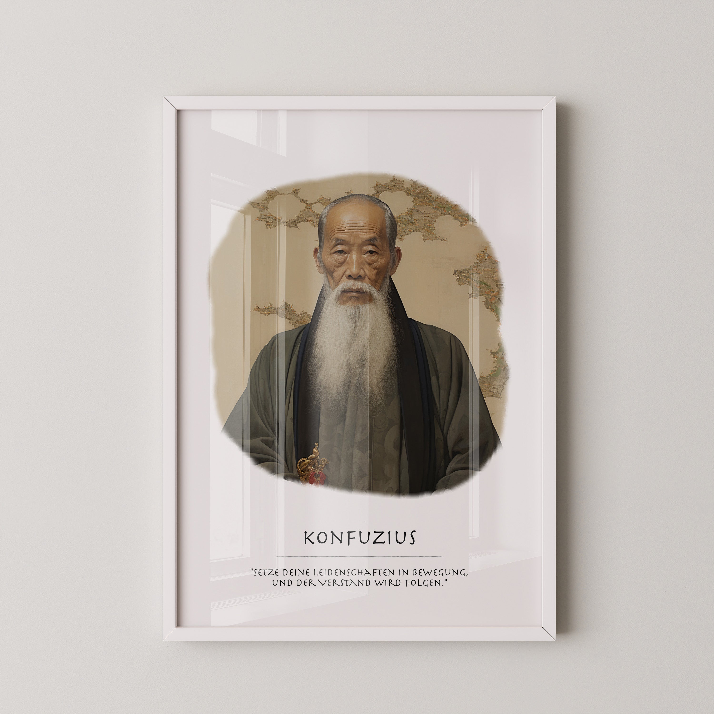 Konfuzius Traditionell Portrait
