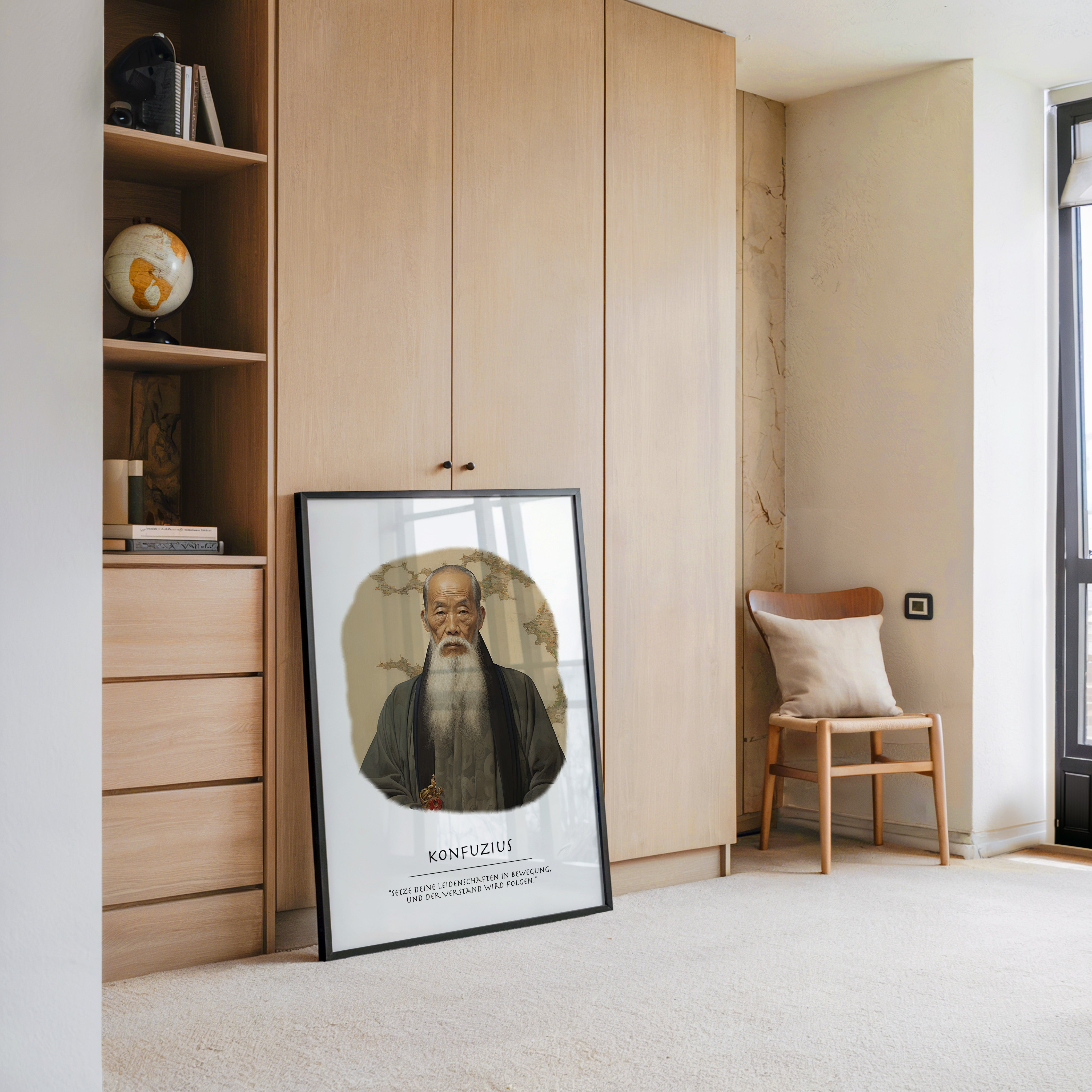 Konfuzius Traditionell Portrait