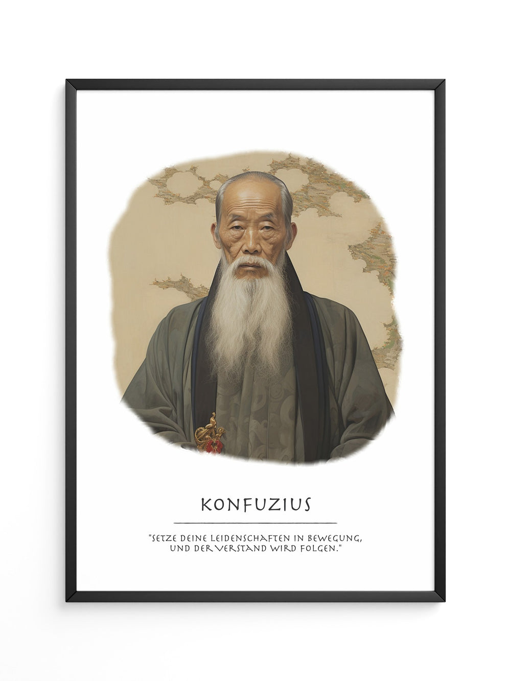 Konfuzius Traditionell Portrait