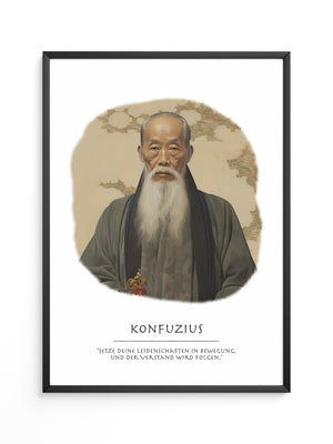Konfuzius Traditionell Portrait