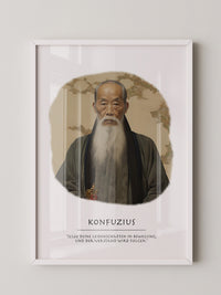 Konfuzius Traditionell Portrait