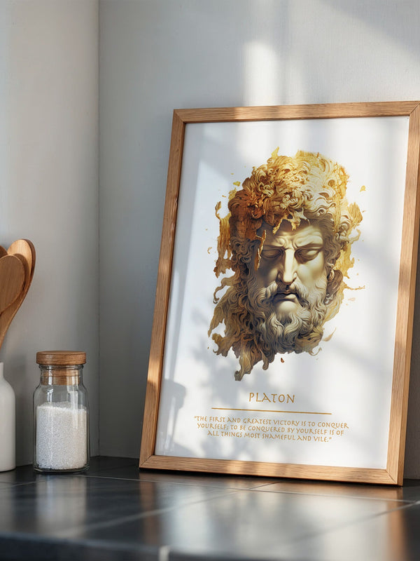 Klassische Büste Goldtextur