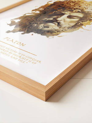 Klassische Büste Goldtextur