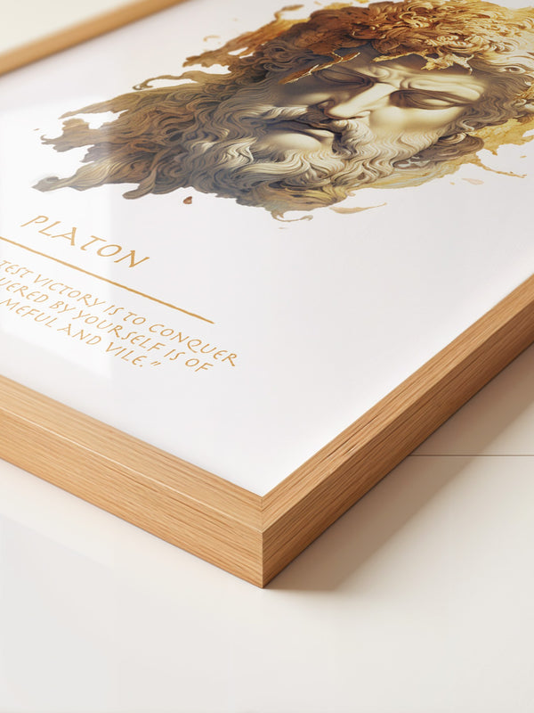 Klassische Büste Goldtextur