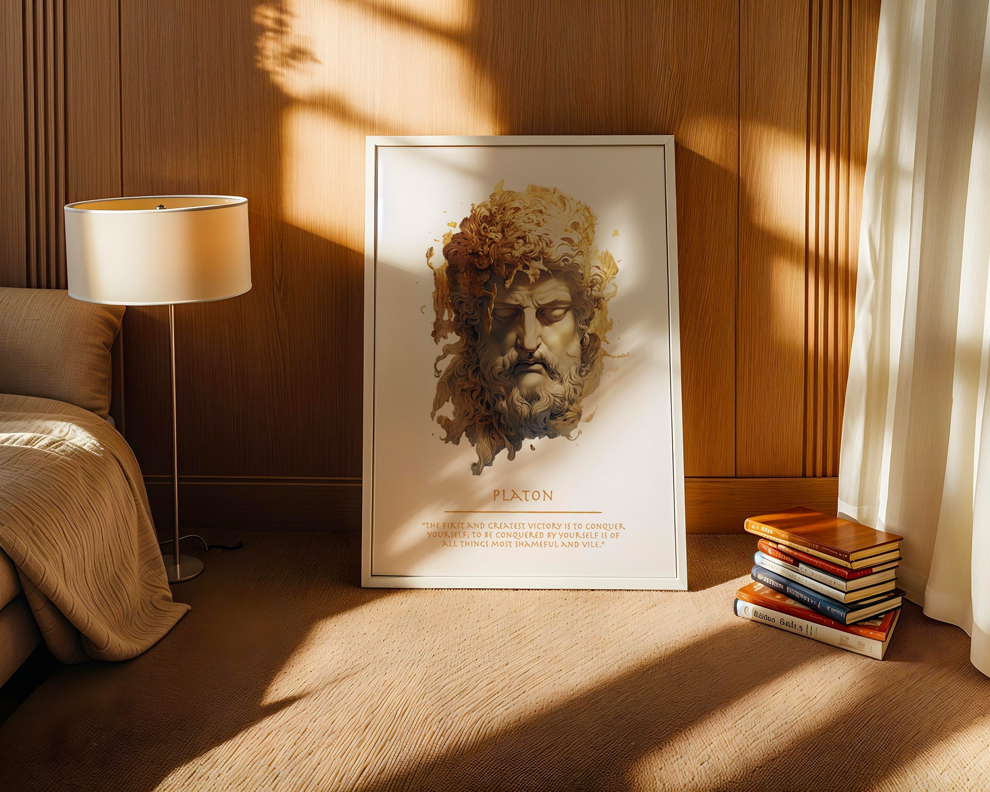 Klassische Büste Goldtextur