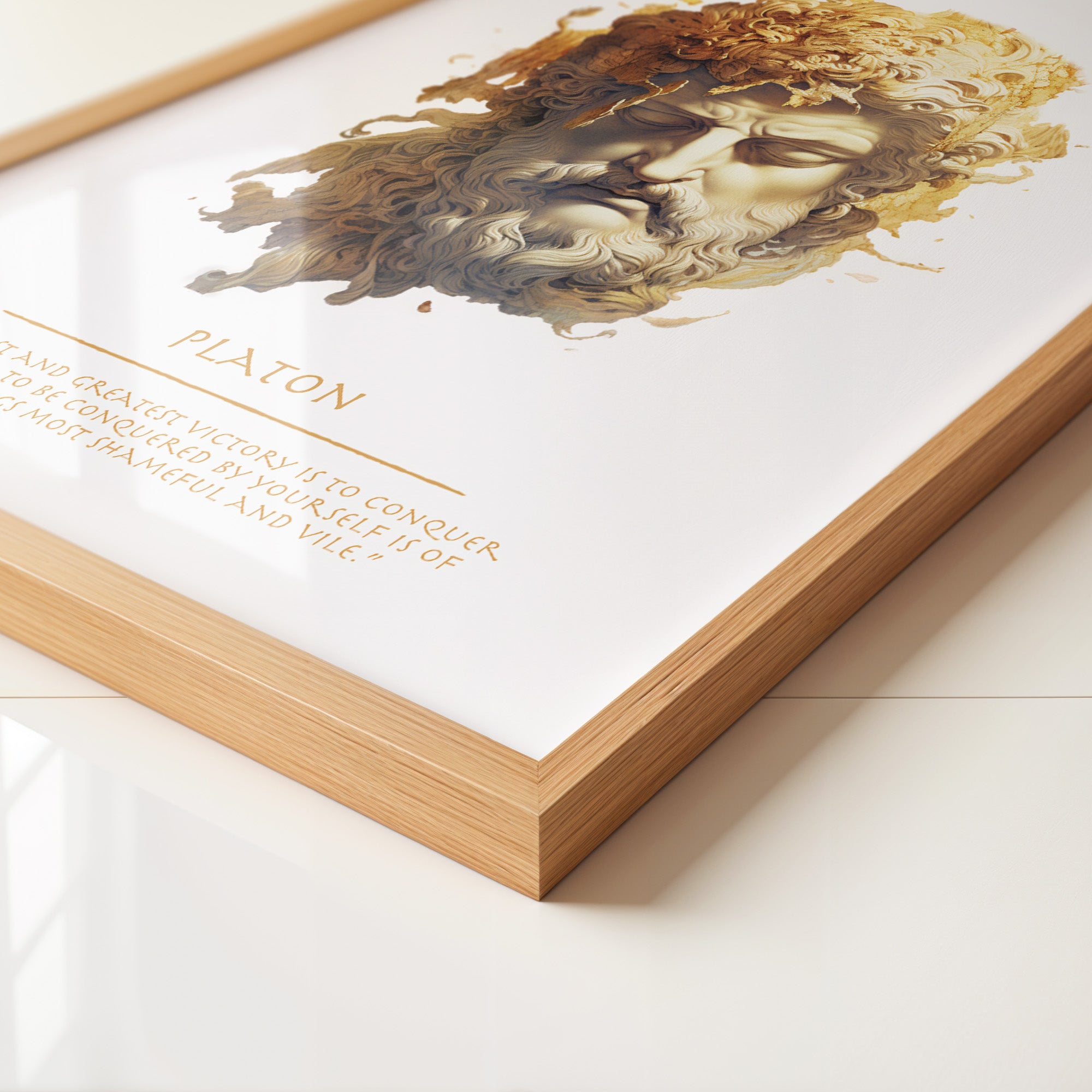 Klassische Büste Goldtextur