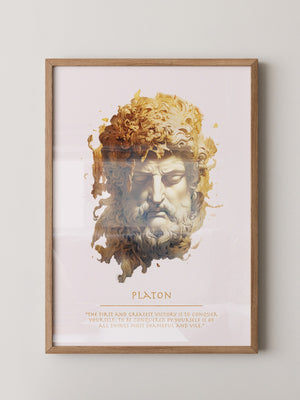 Klassische Büste Goldtextur