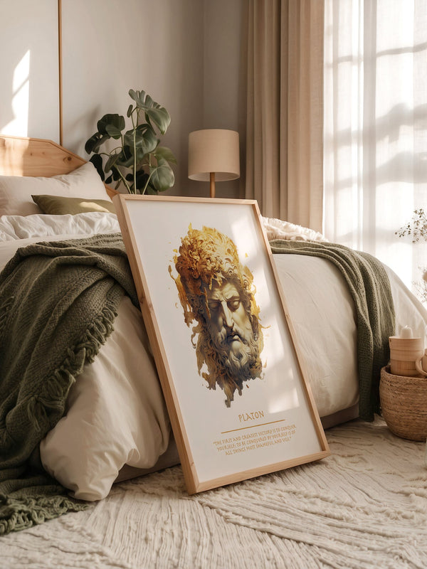Klassische Büste Goldtextur