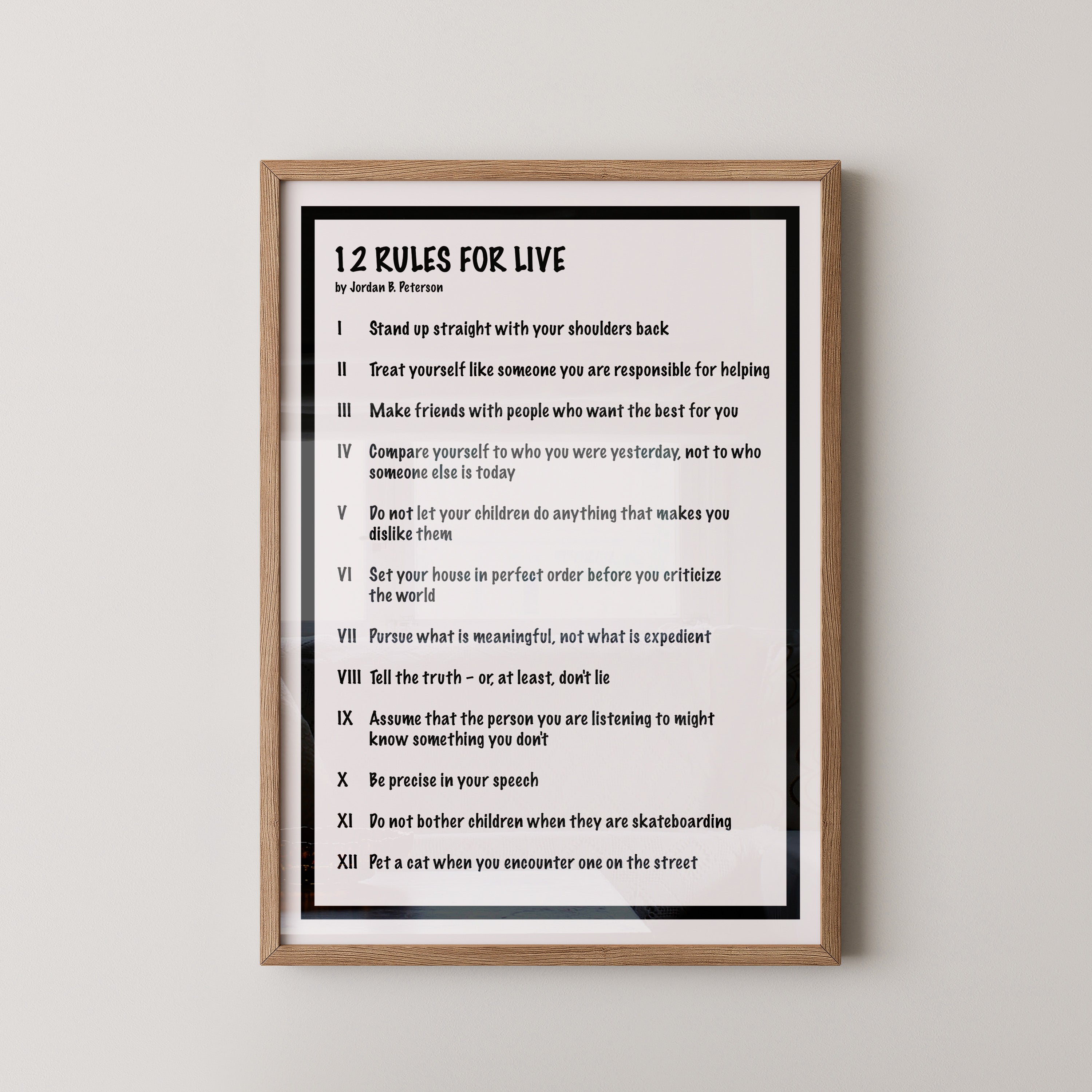 Regeln Minimalistisch Schwarz-Weiß