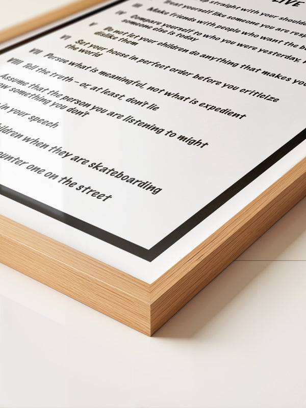 Regeln Minimalistisch Schwarz-Weiß