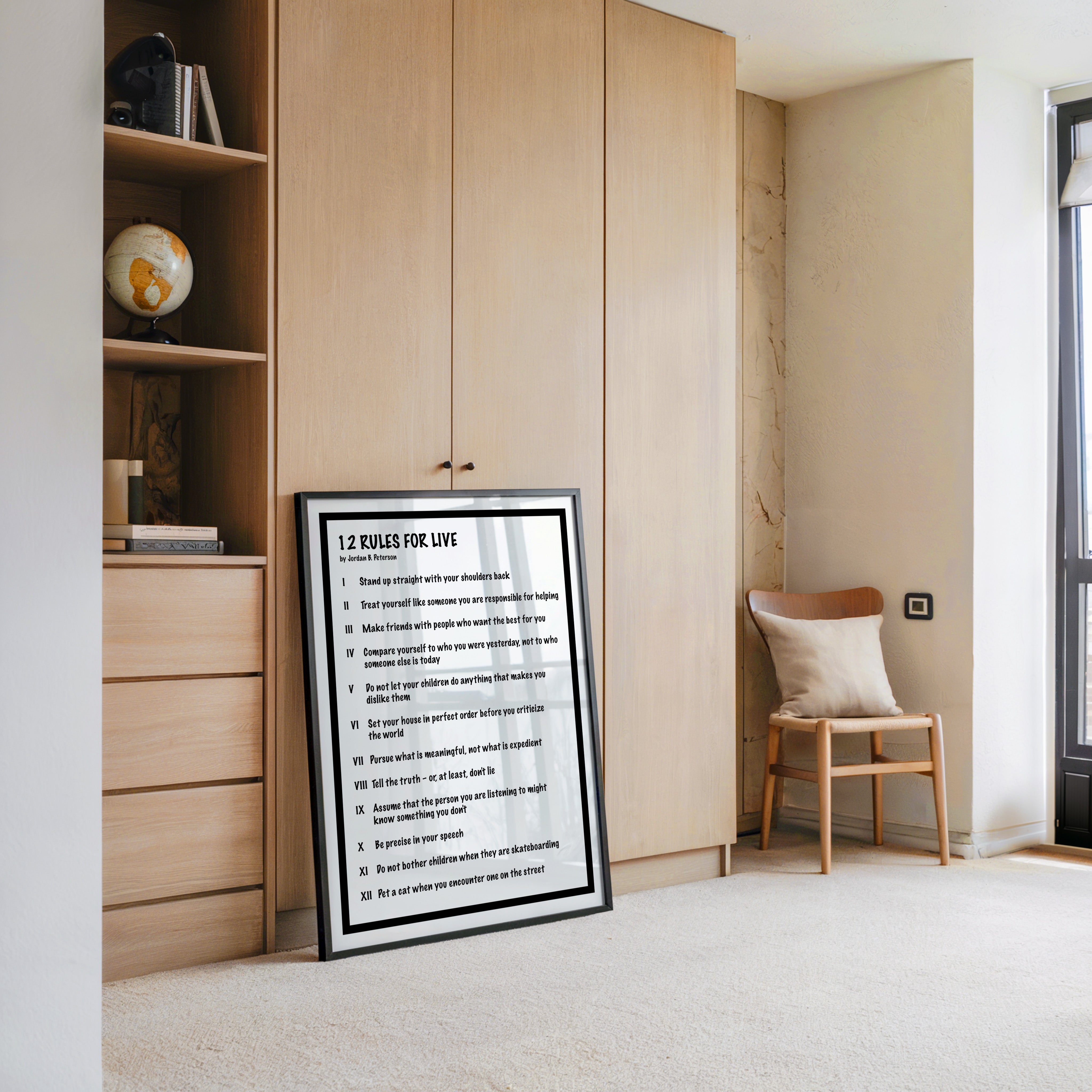 Regeln Minimalistisch Schwarz-Weiß