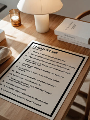 Regeln Minimalistisch Schwarz-Weiß