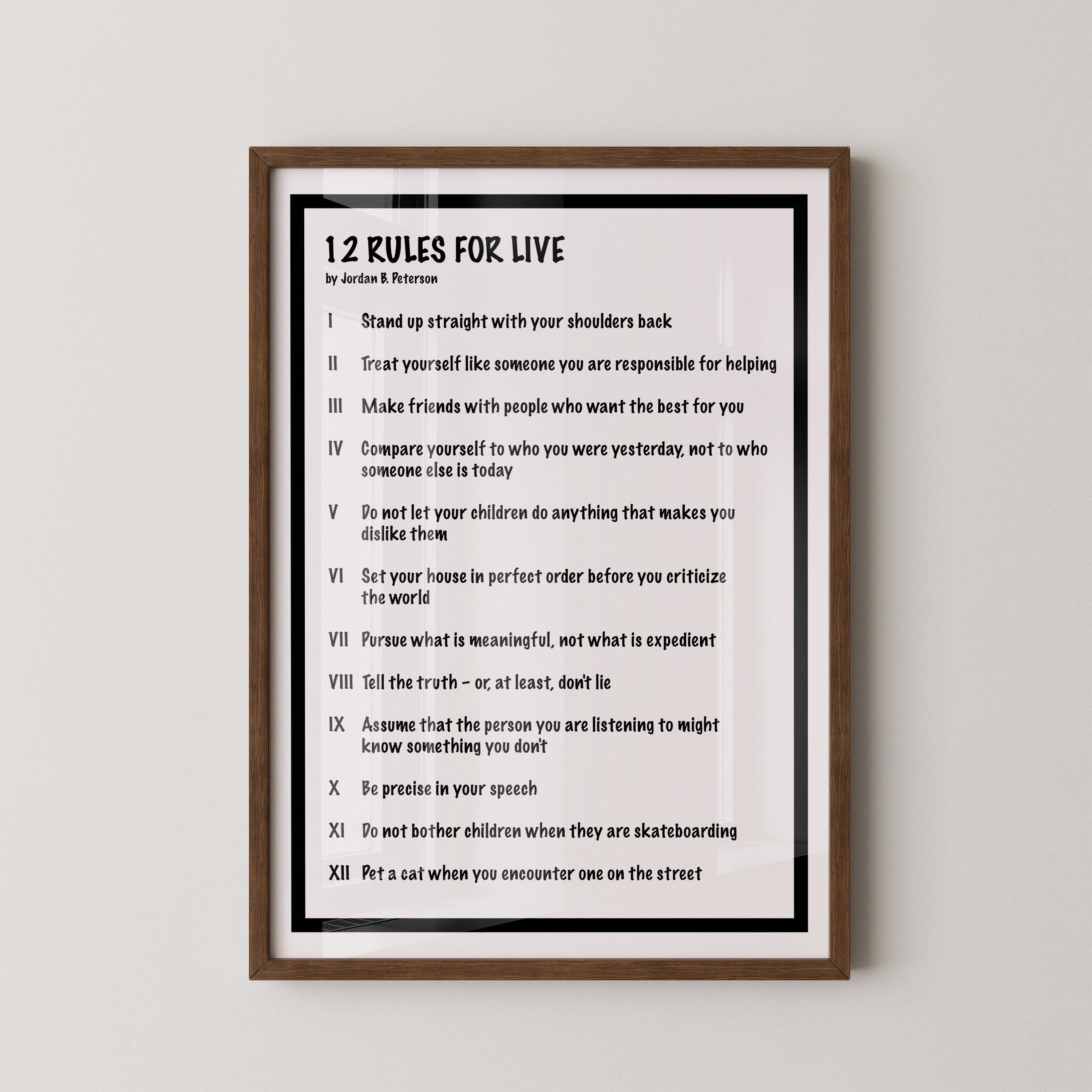 Regeln Minimalistisch Schwarz-Weiß