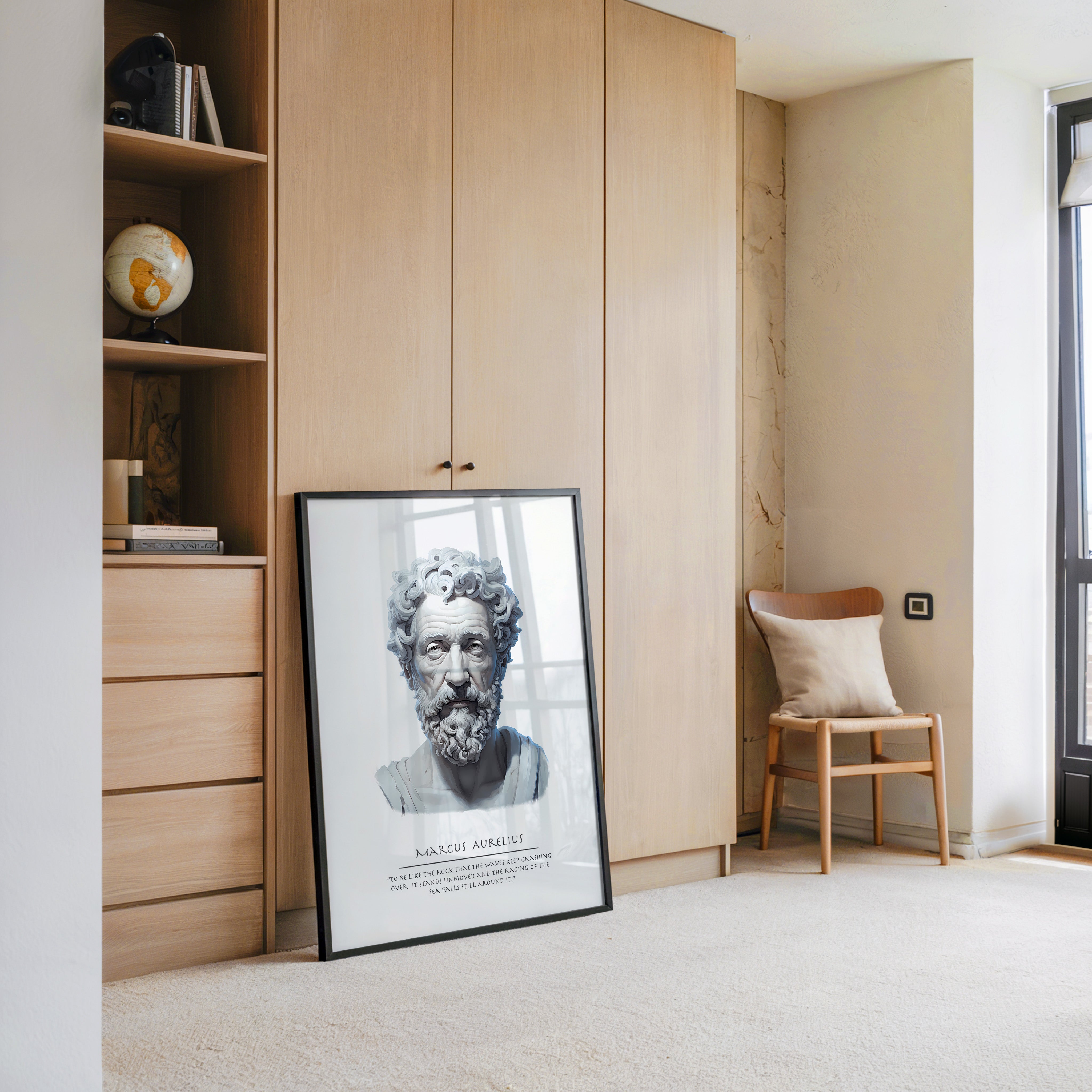 Büste Antiker Stil Graustufen