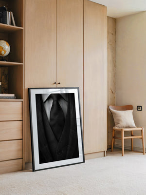 Eleganter Anzug Textur schwarz