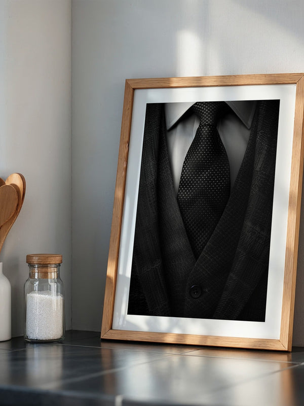 Eleganter Anzug Textur schwarz