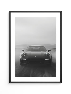 Porsche Neunelfer Frontansicht Schwarz