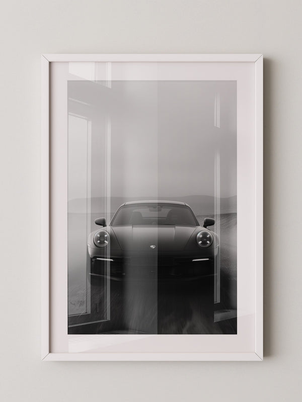 Porsche Neunelfer Frontansicht Schwarz