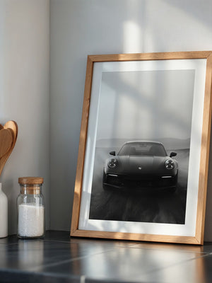 Porsche Neunelfer Frontansicht Schwarz