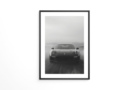 Porsche Neunelfer Frontansicht Schwarz