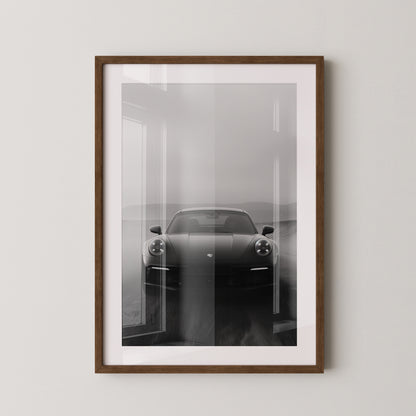 Porsche Neunelfer Frontansicht Schwarz
