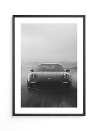 Porsche Neunelfer Frontansicht Schwarz
