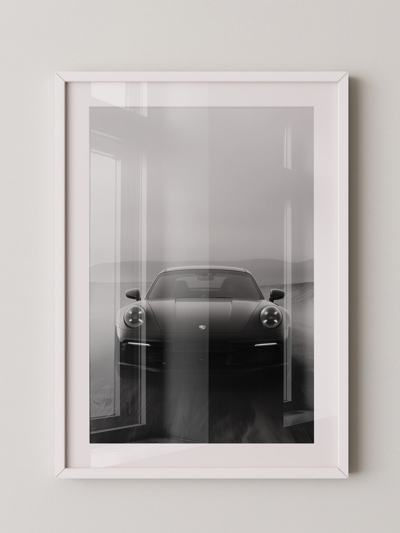 Porsche Neunelfer Frontansicht Schwarz