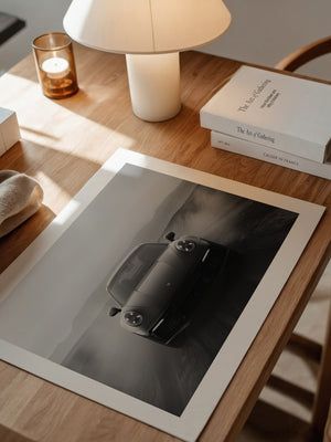 Porsche 911 Frontalansicht Rauchig