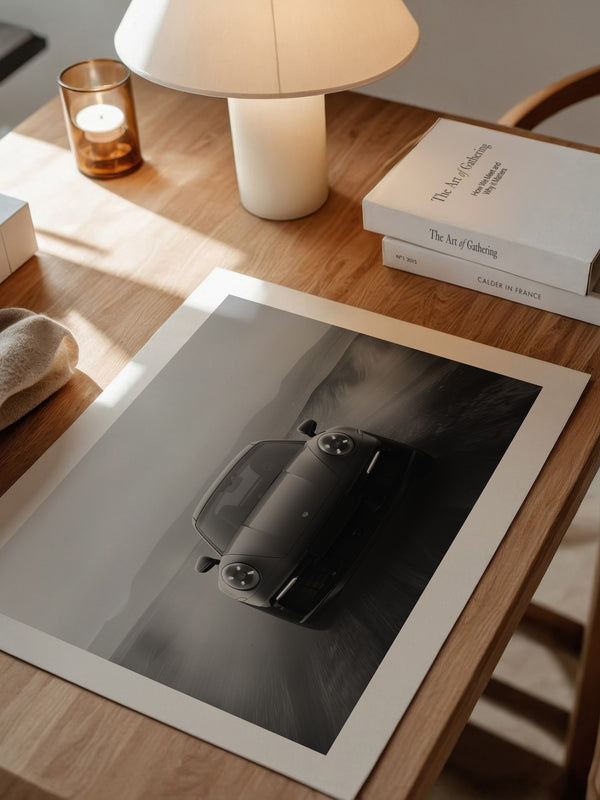 Porsche 911 Frontalansicht Rauchig