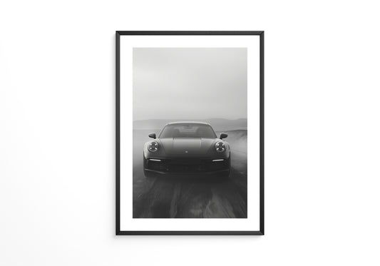 Porsche Frontansicht Nebeloptik