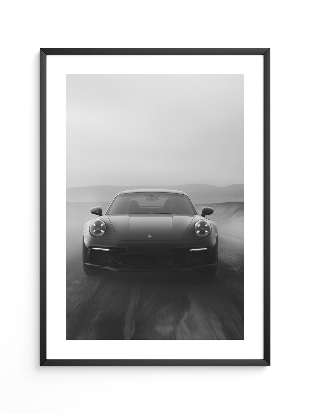 Porsche Frontansicht Nebeloptik