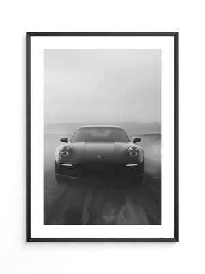 Porsche Frontansicht Nebeloptik