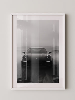 Porsche Frontansicht Nebeloptik