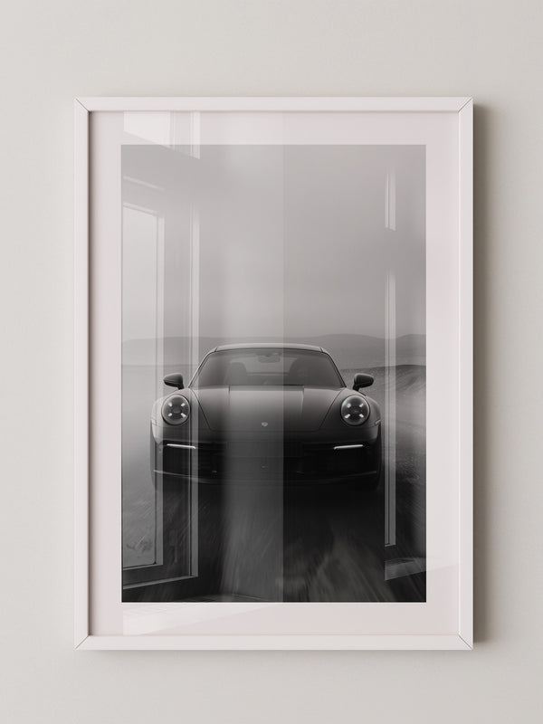 Porsche Frontansicht Nebeloptik
