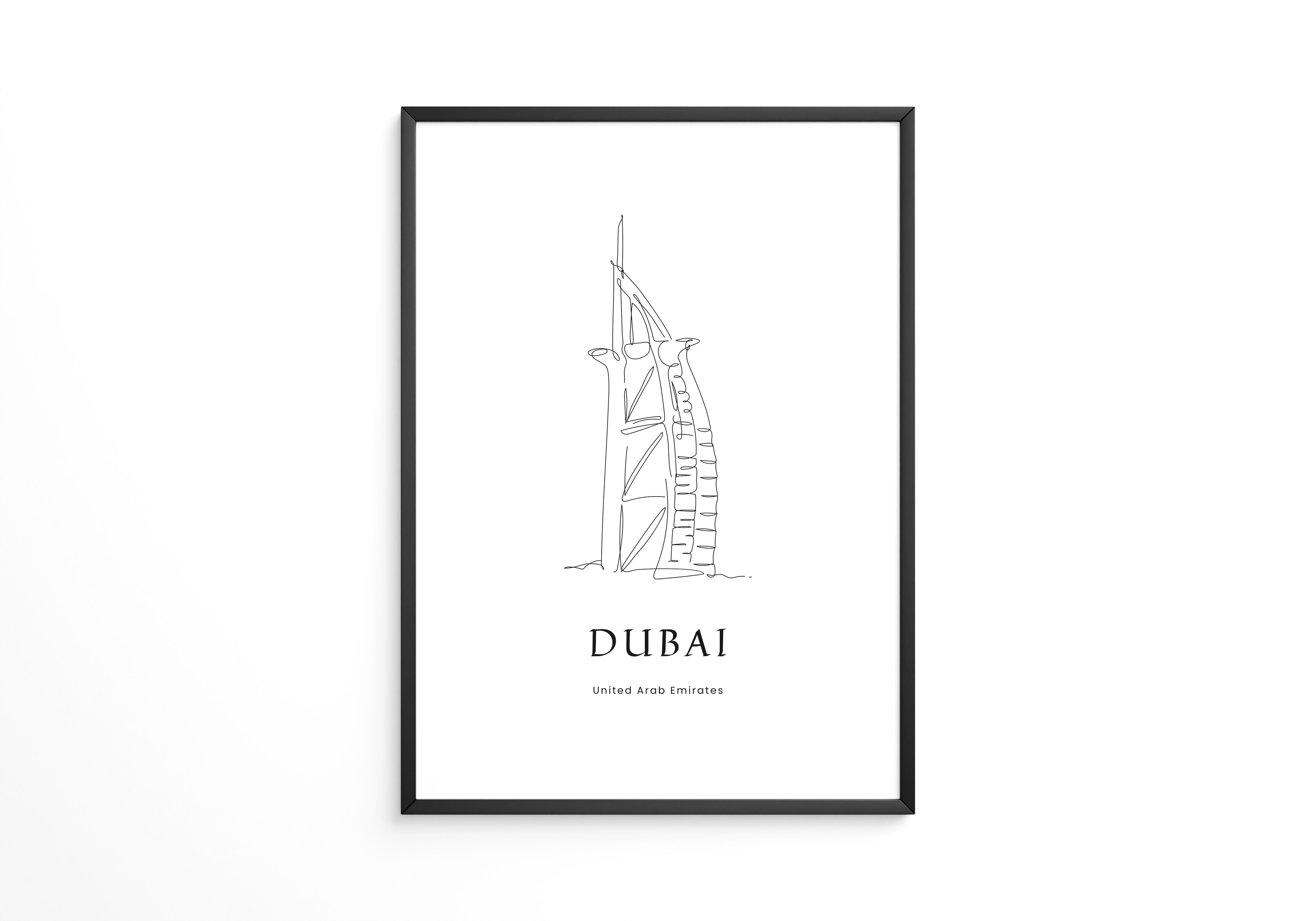 Burj Al Arab Strichzeichnung