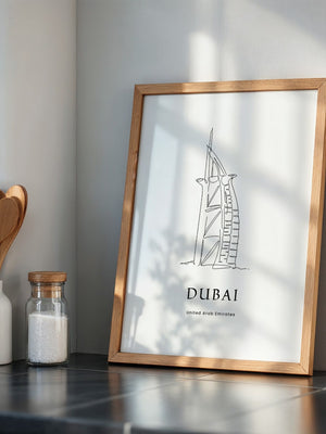 Burj Al Arab Strichzeichnung