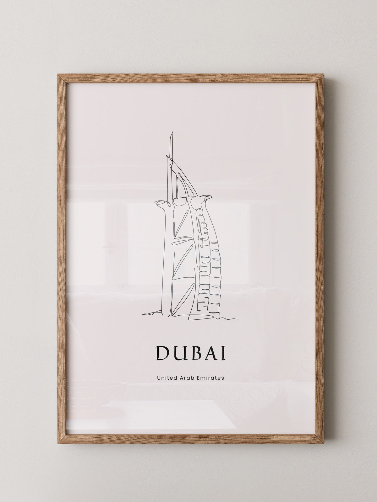 Burj Al Arab Strichzeichnung