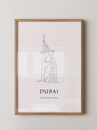 Burj Al Arab Strichzeichnung
