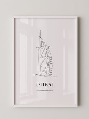 Burj Al Arab Strichzeichnung